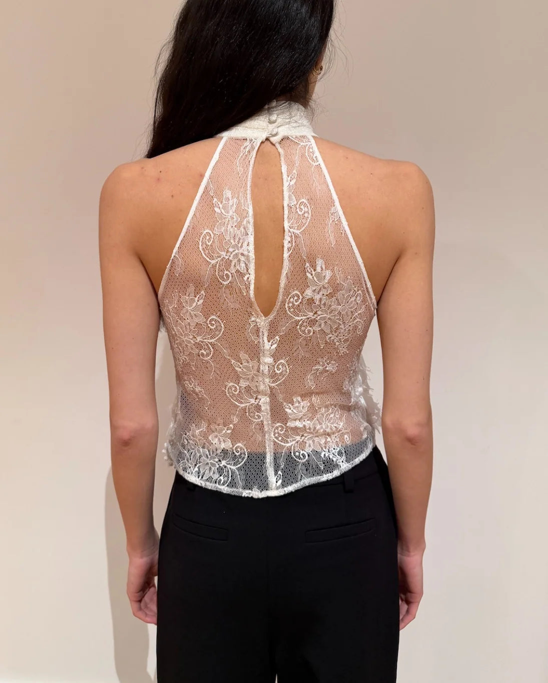 Patbo Bianca Lace Top - Off White