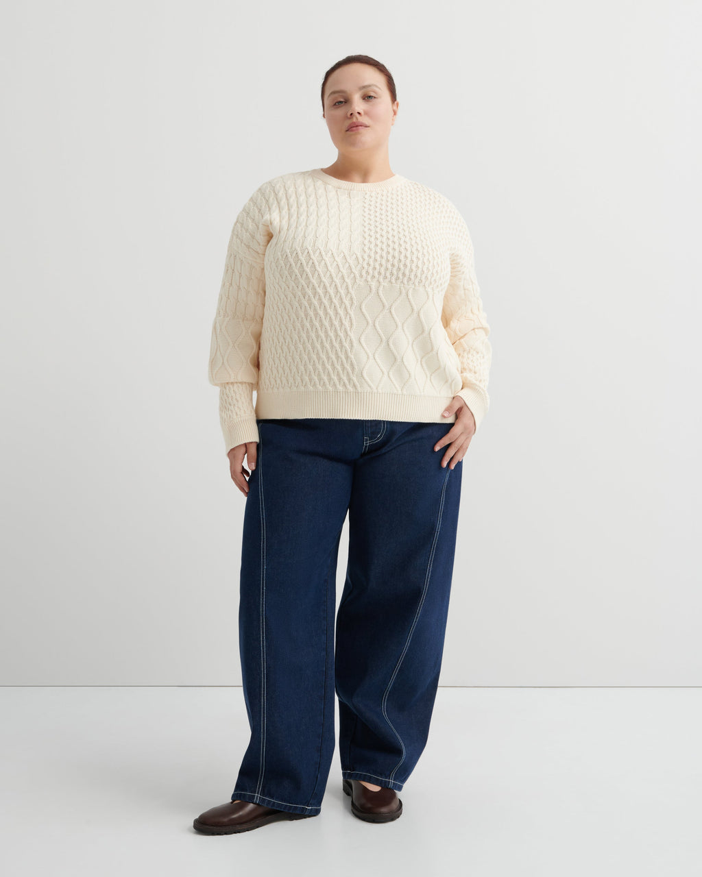 Kowtow Patchwork Jumper - Chalk