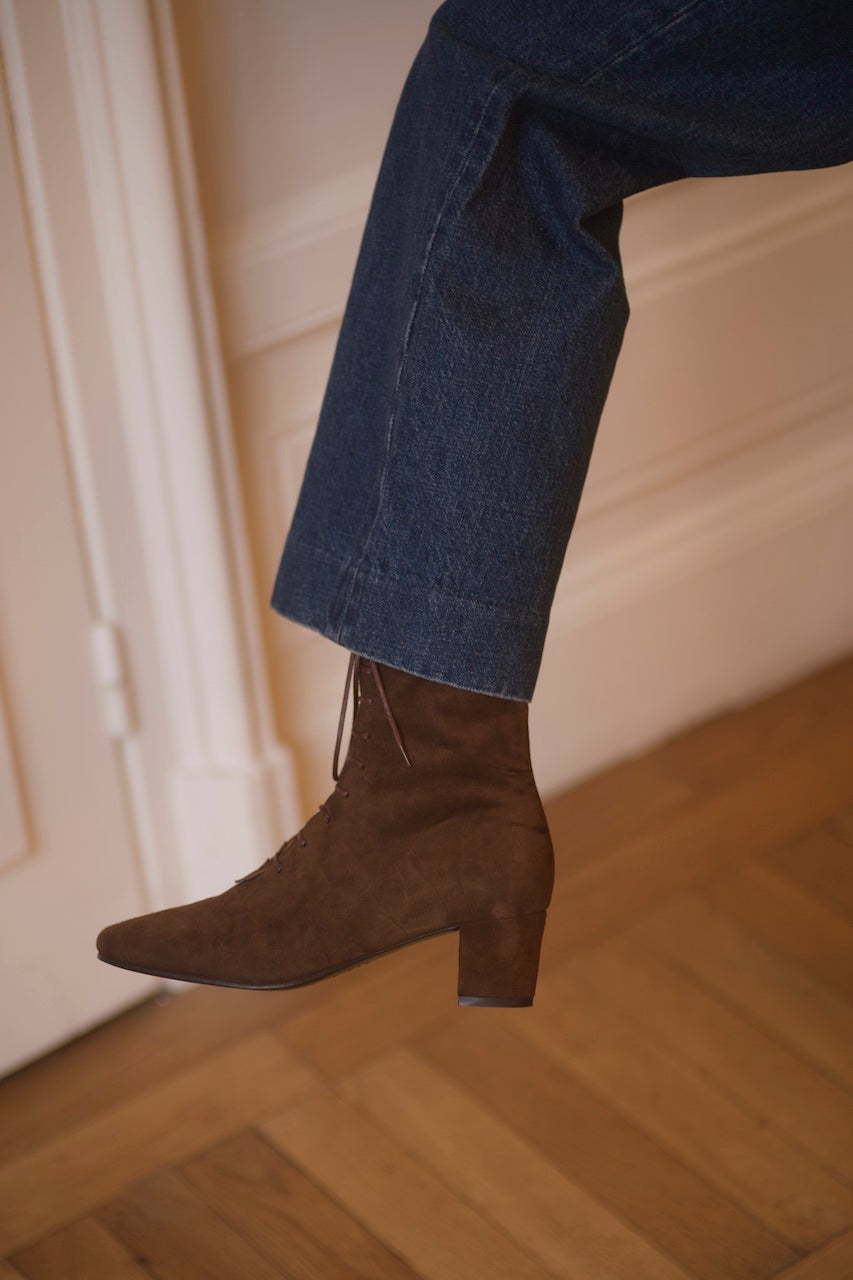Anne Thomas Pavlova Boots - Brown