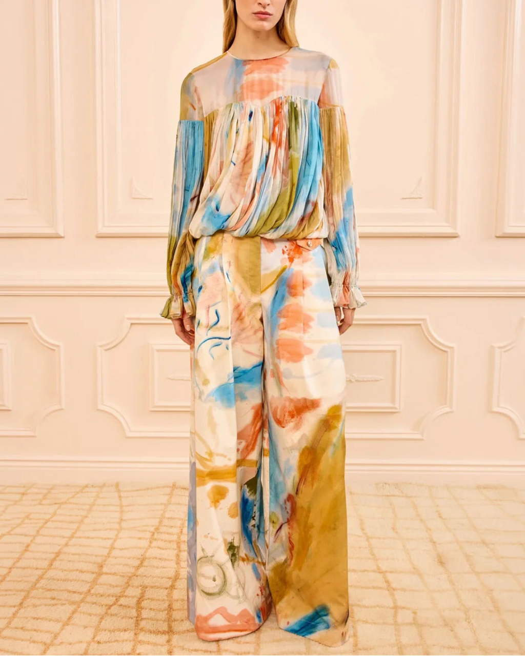 Ulla Johnson Pearl Silk Blouse - Multi