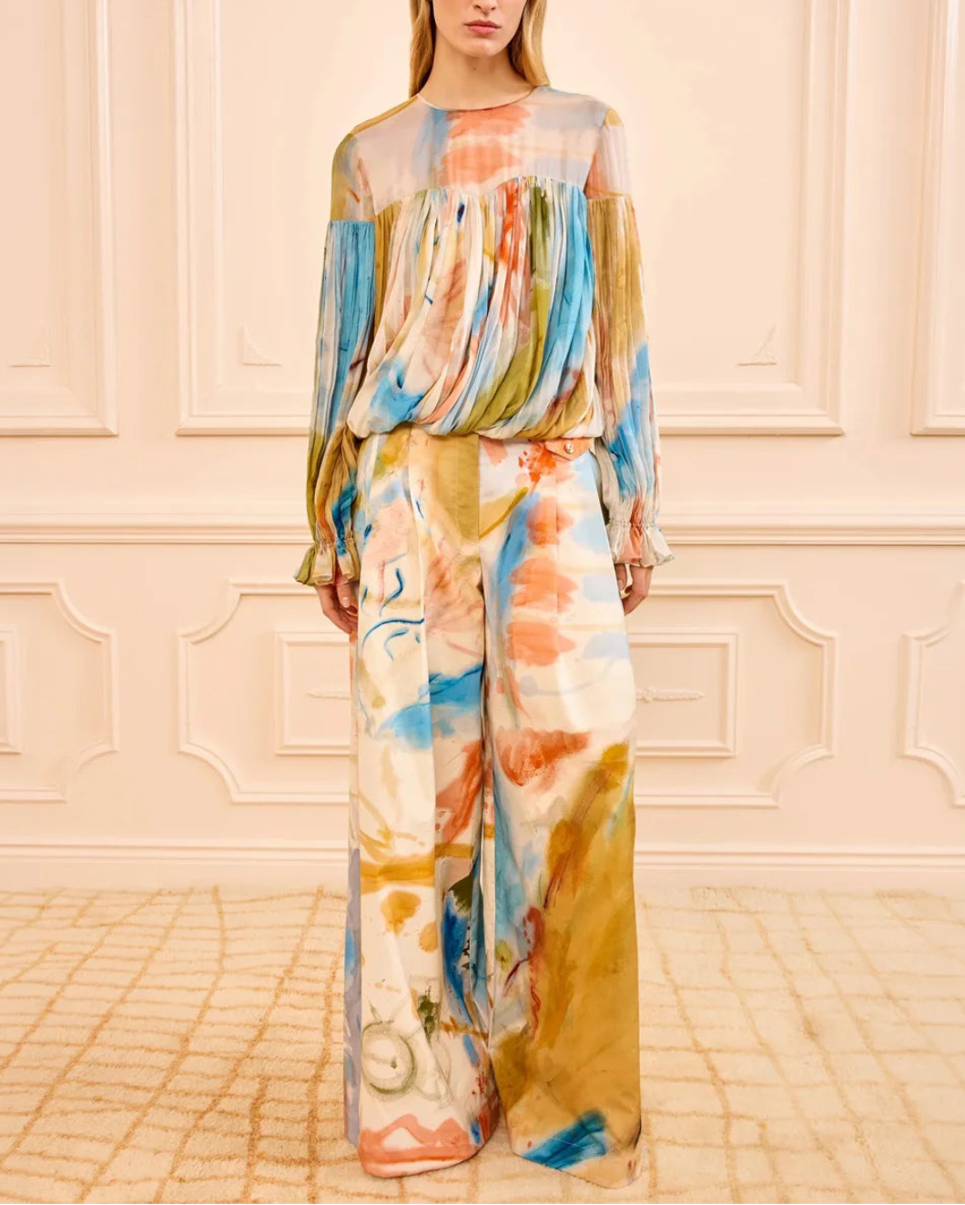 Ulla Johnson Pearl Silk Blouse - Multi