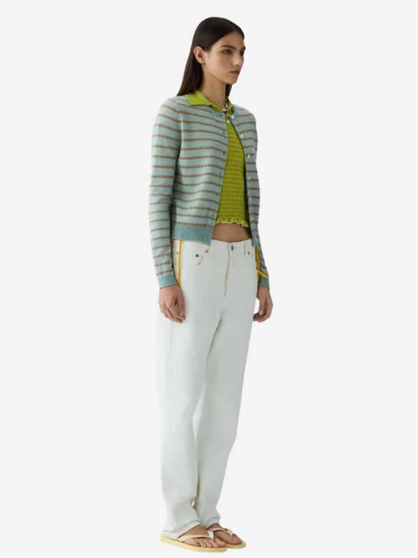 Guest in Residence Pebble Stripe Jane Cardigan