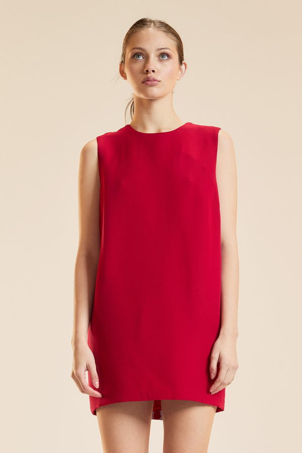 Cynthia Rowley Penelope Shift Dress - Red