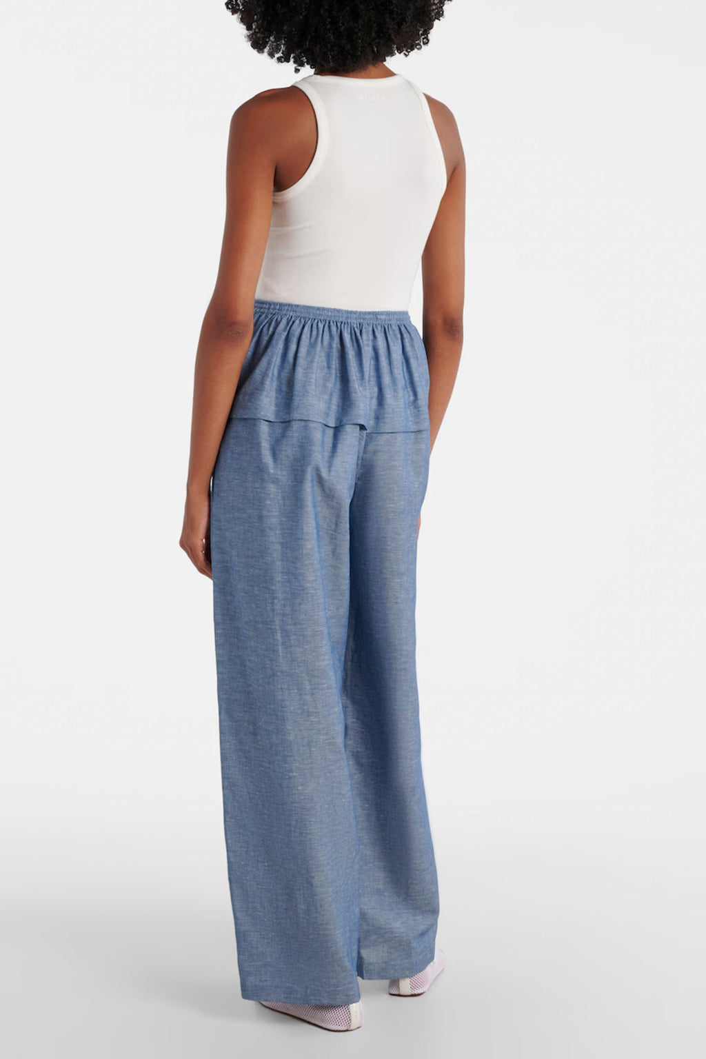 Alaia Peplum Pants - Bleu Jeans