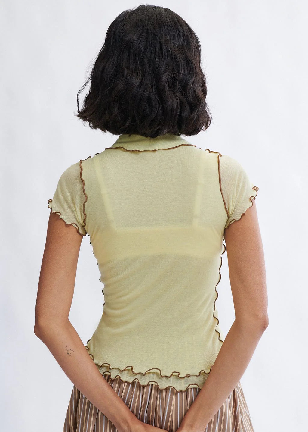 Eliza Faulkner Percy Microknit Polo Top