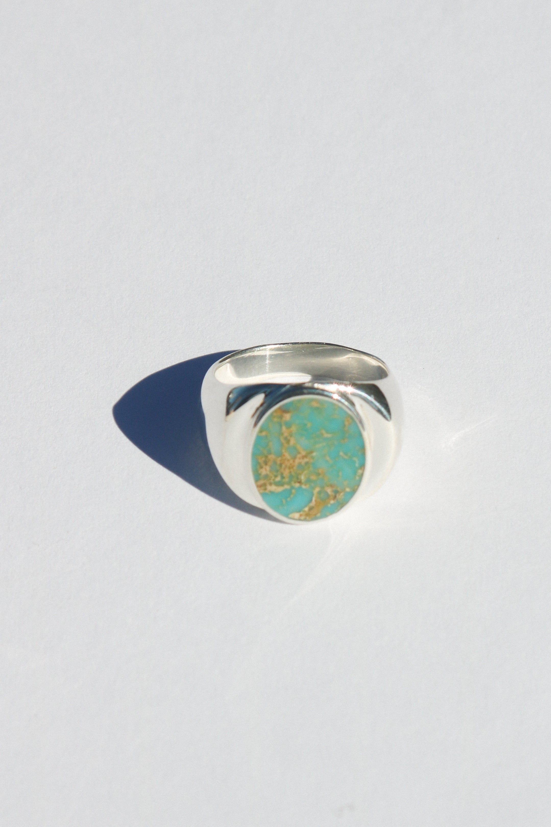 Odissea NY Perlmutte Ring - Silver/Turquoise