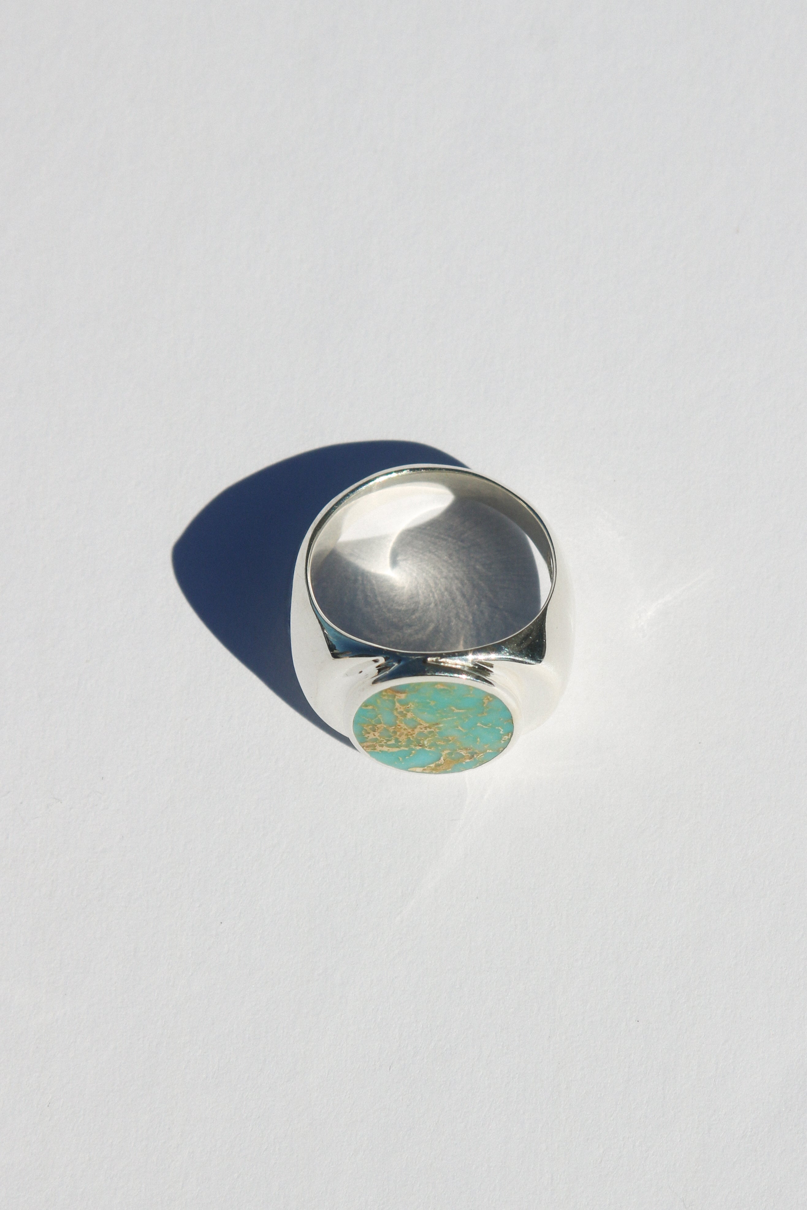 Odissea NY Perlmutte Ring - Silver/Turquoise