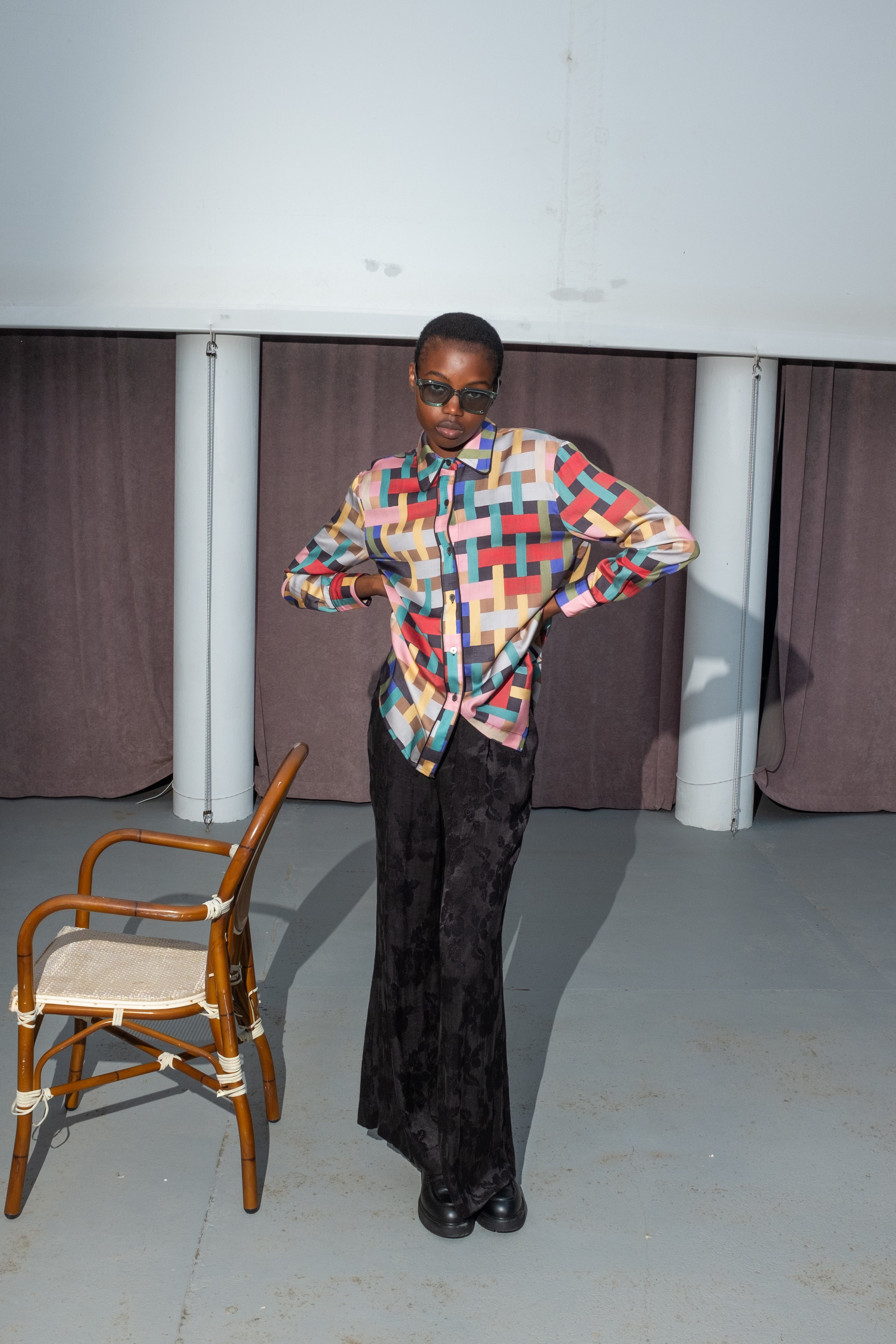 Untitled in Motion Petra Pant - Black Floral