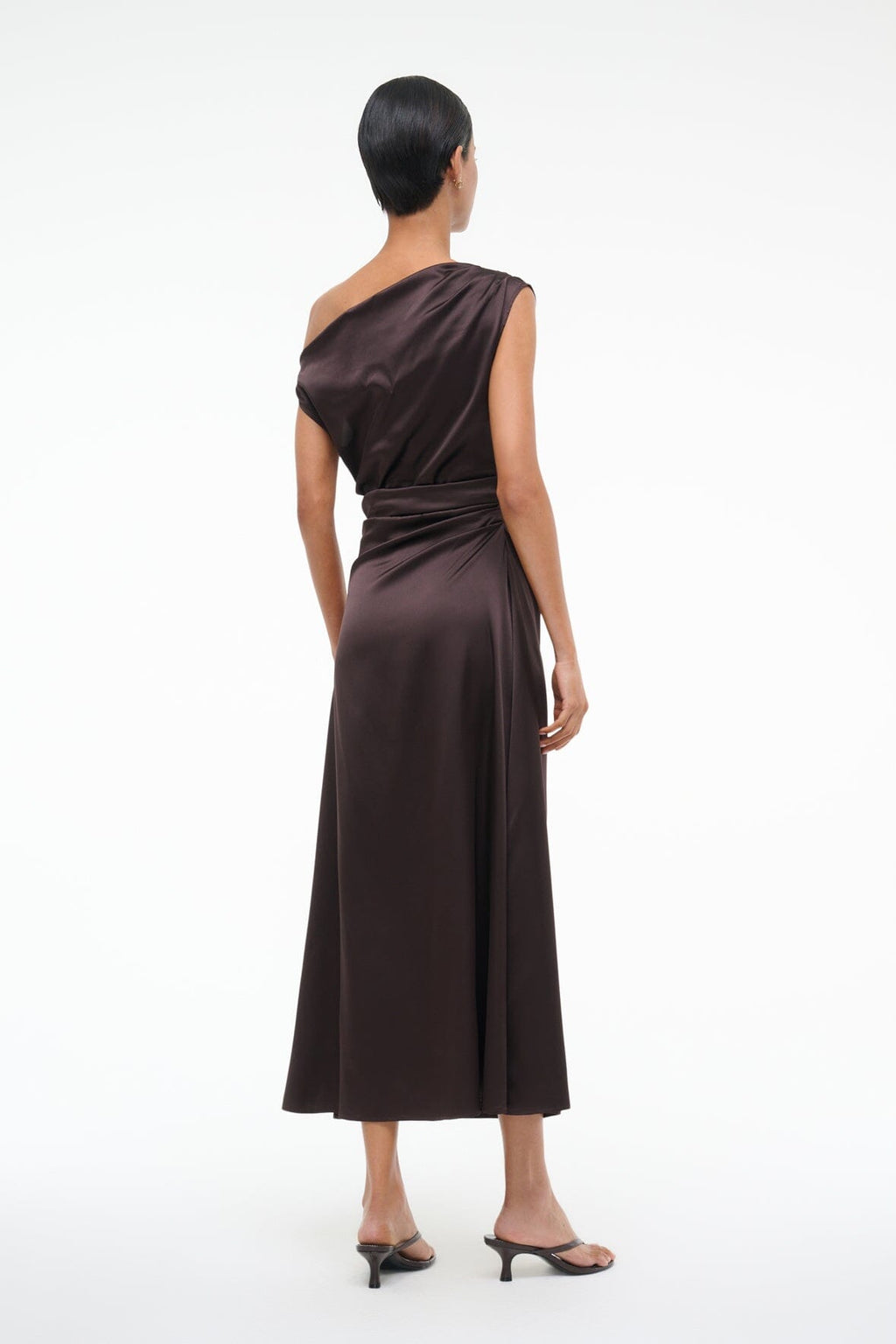 Staud Phare Silk Dress - Earth