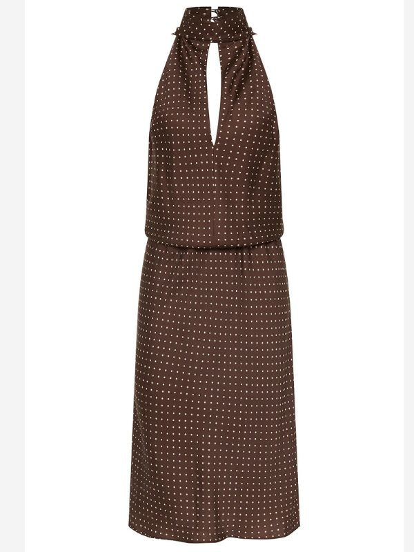 Posse Phoebe Polka Dot Silk Dress