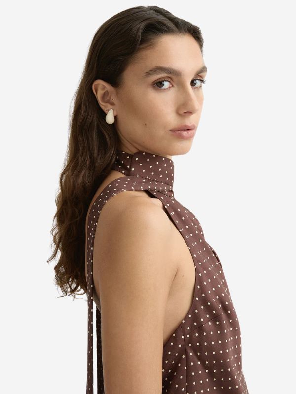 Posse Phoebe Polka Dot Silk Dress