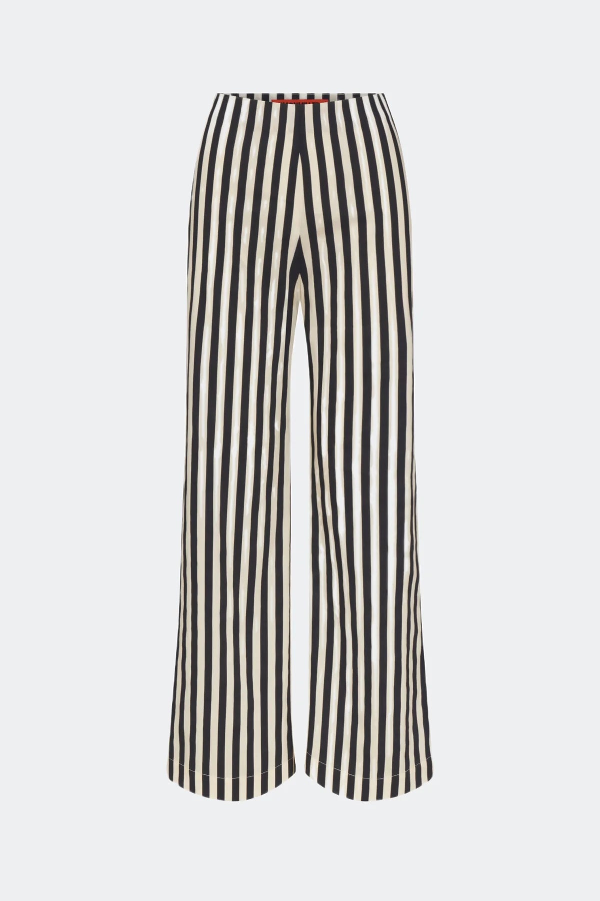 Simon Miller Pia Poplin Pant - Black-White Stripe