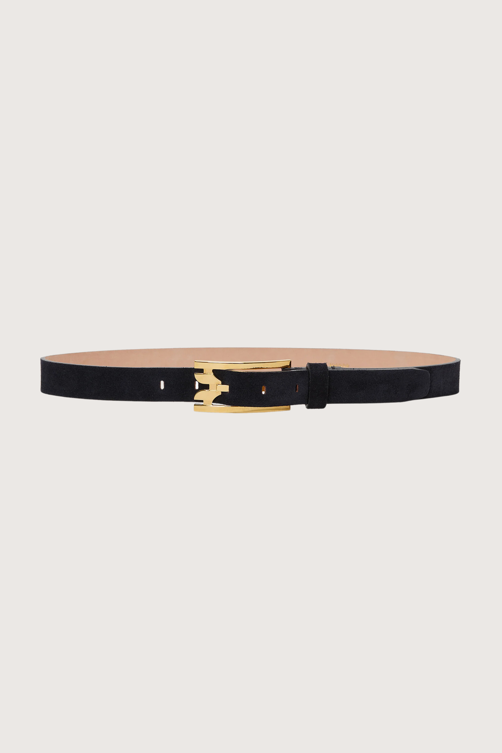 Victoria Beckham Pin Buckle Suede Belt - Navy