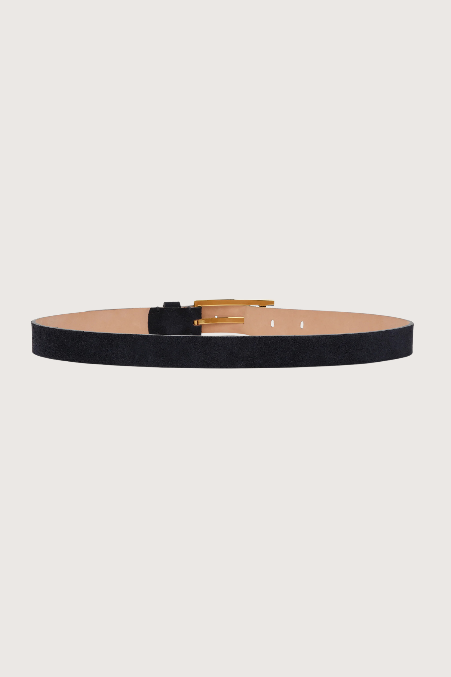 Victoria Beckham Pin Buckle Suede Belt - Navy