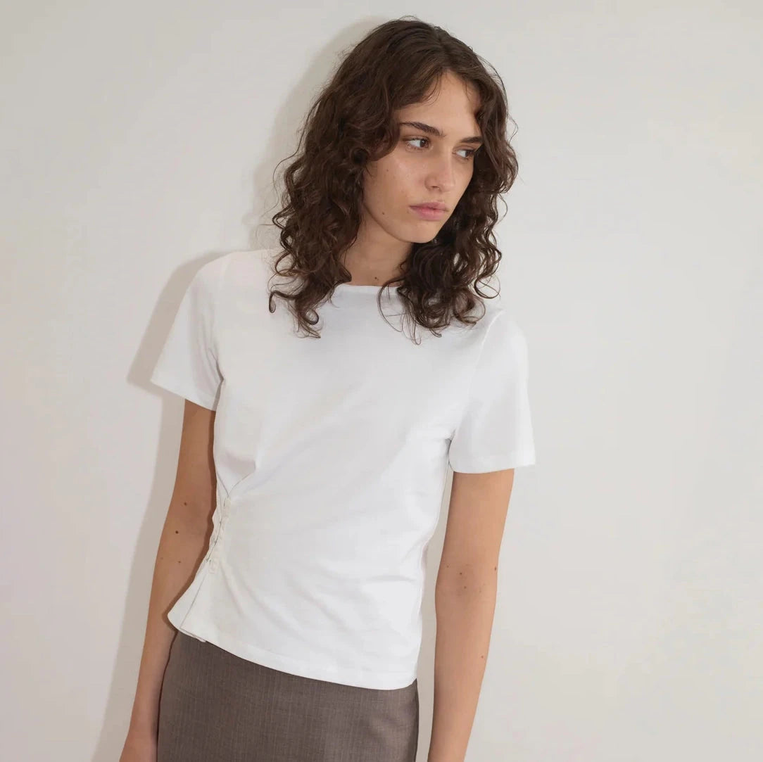 Deiji Studios Pinch Tee - White