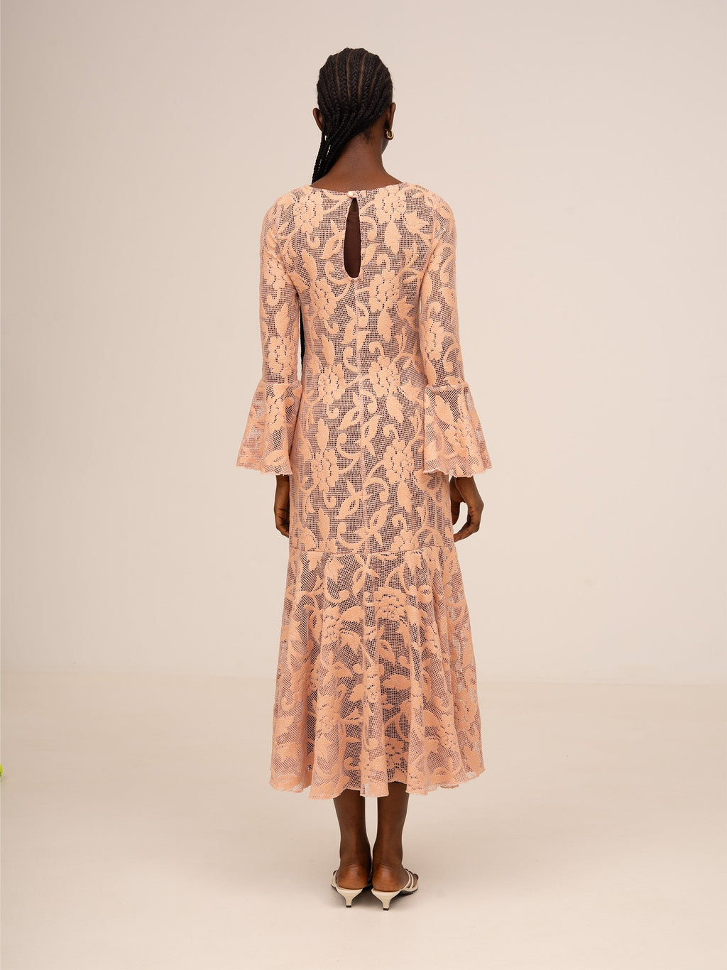 Carmensays Jester Embroidery Midi Dress