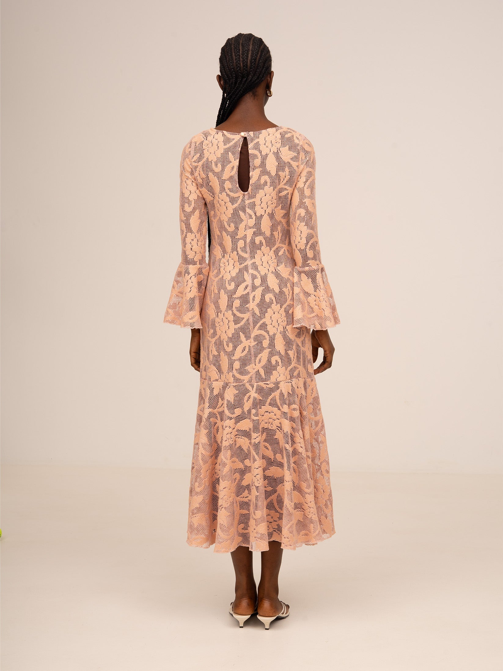 Carmensays Jester Embroidery Midi Dress