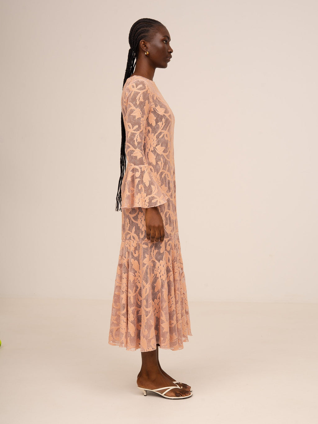 Carmensays Jester Embroidery Midi Dress