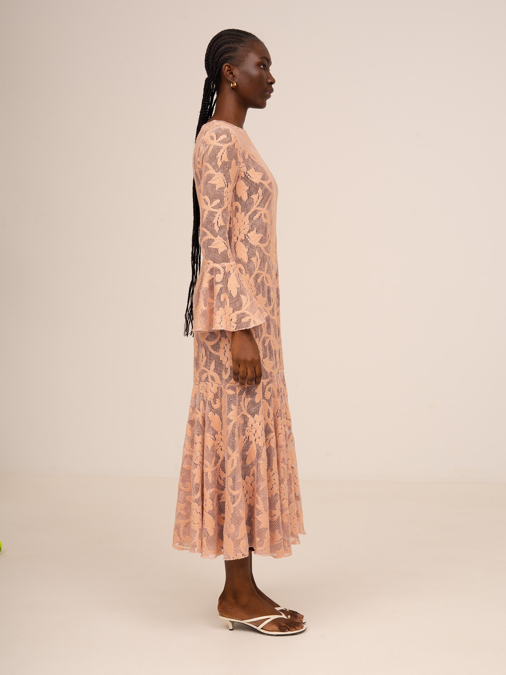 Carmensays Jester Embroidery Midi Dress