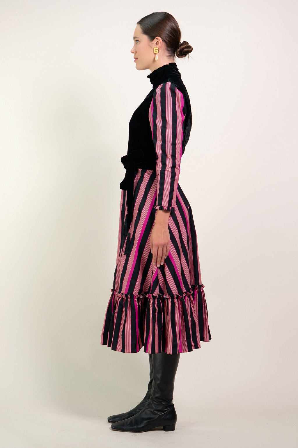 Kristinit Pink Stripe "Sirsna" Dress