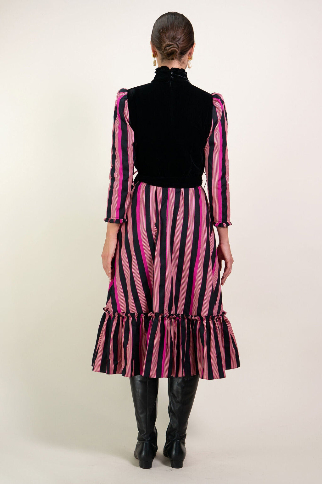 Kristinit Pink Stripe "Sirsna" Dress