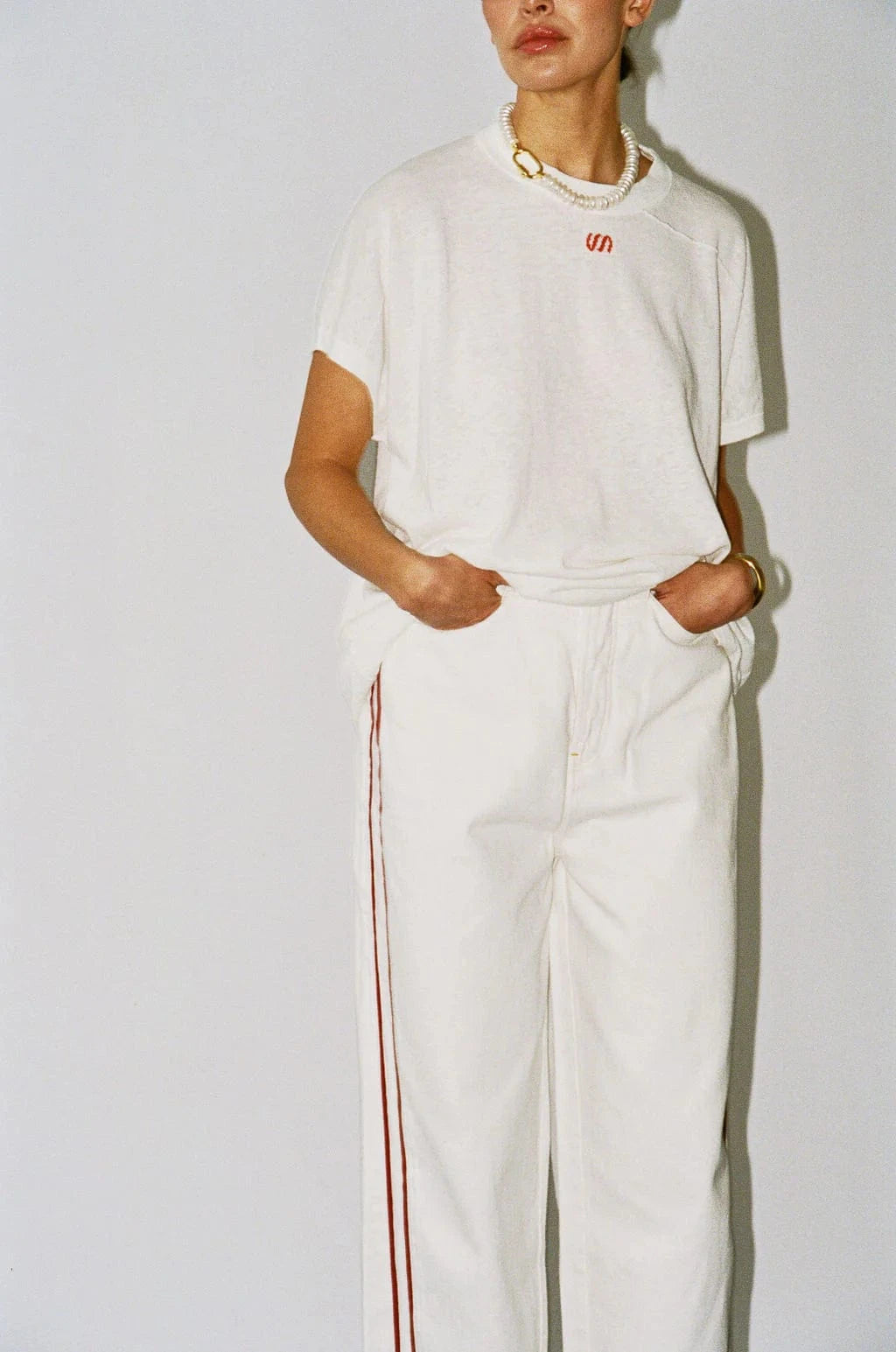 James Street Co. Pinstripe Track Pant