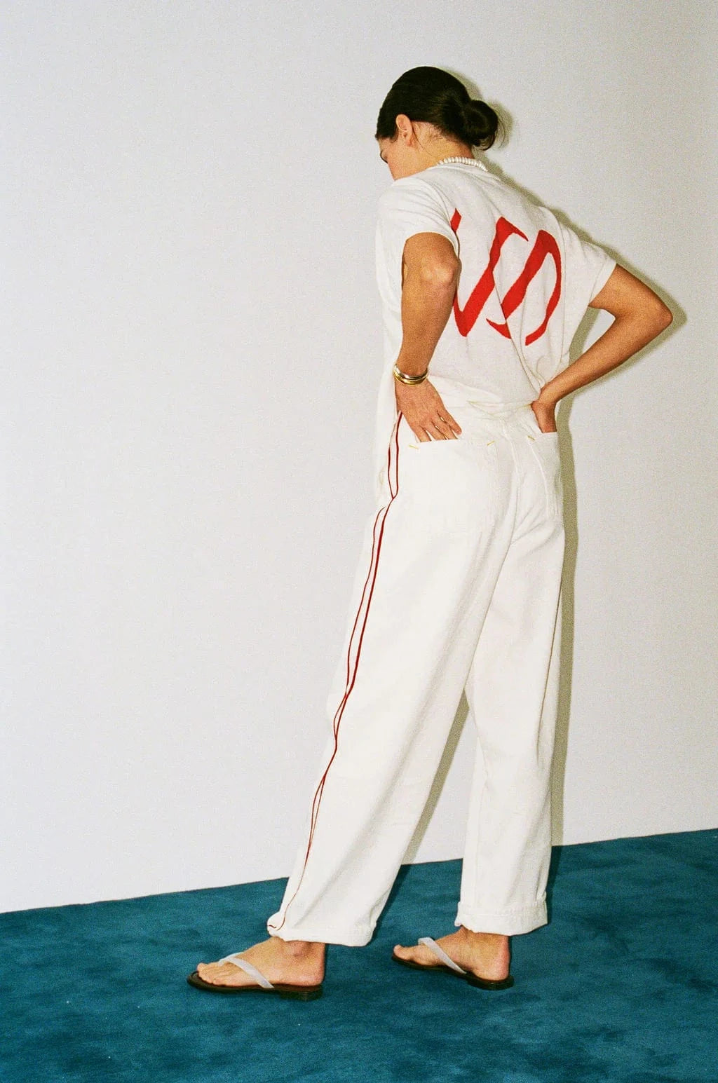 James Street Co. Pinstripe Track Pant