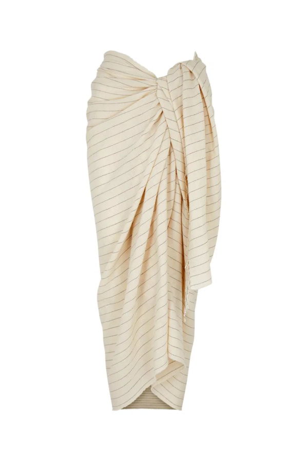 Totême Pinstriped Cotton Sarong