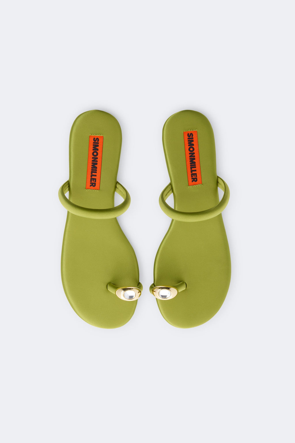 Simon Miller Pipe Sandal - Moss Green/Clear