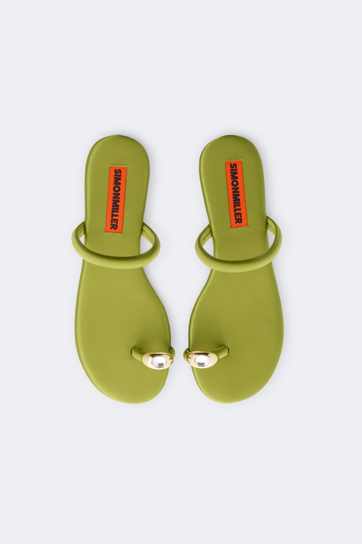 Simon Miller Pipe Sandal - Moss Green/Clear