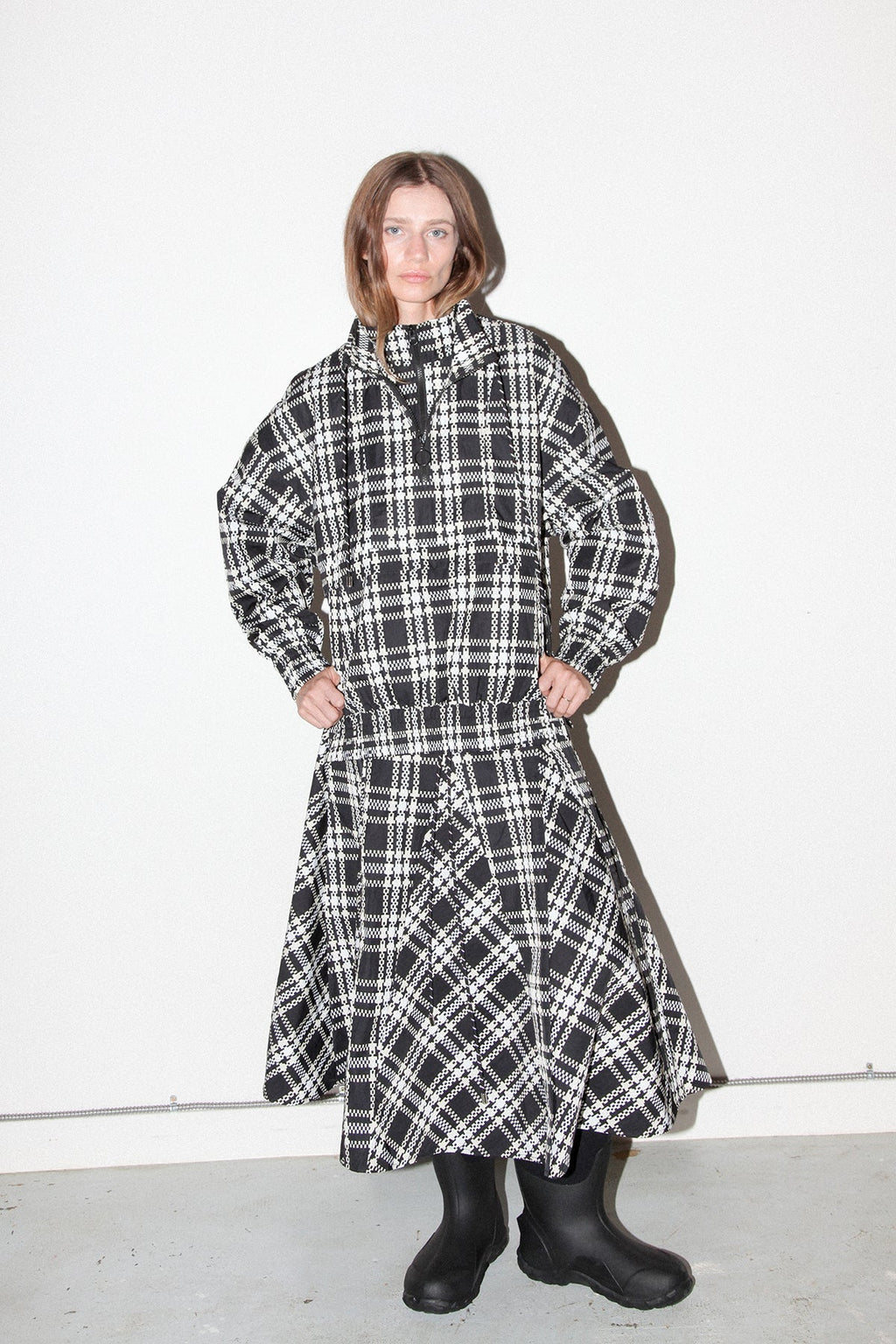 KkCo Plaid Peak Skirt - Black Plaid