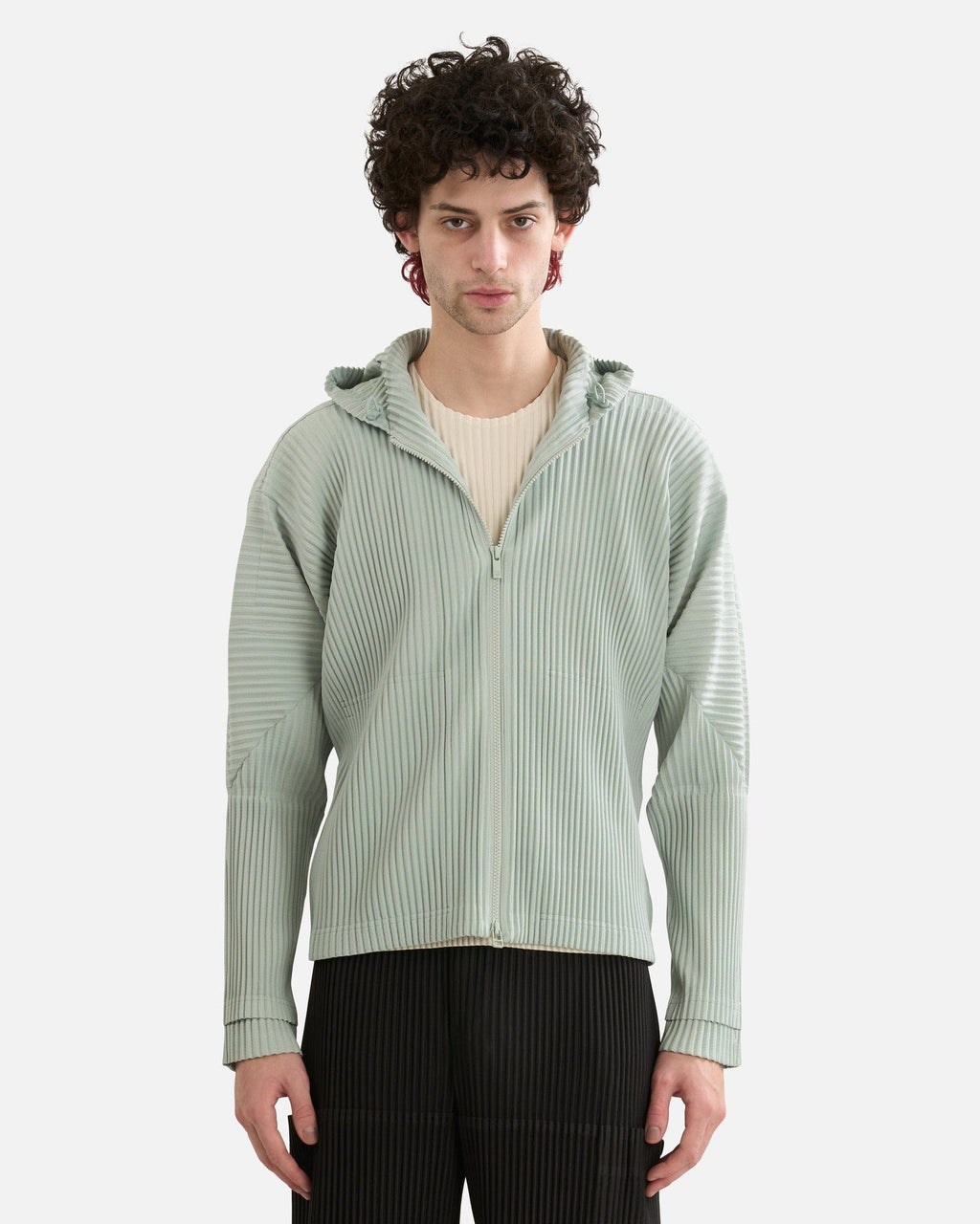 HOMME PLISSE ISSEY MIYAKE Pleated Hooded Jacket