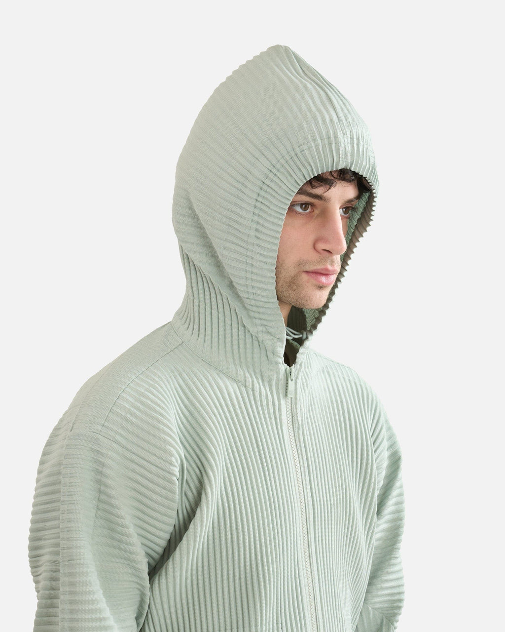 HOMME PLISSE ISSEY MIYAKE Pleated Hooded Jacket