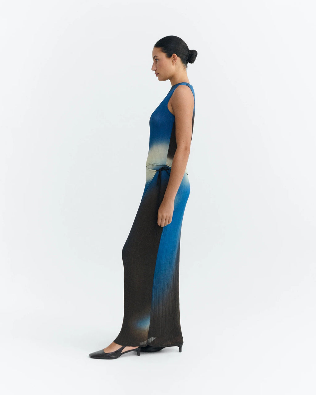 Thinking MU Pauline Long Pleated Skirt