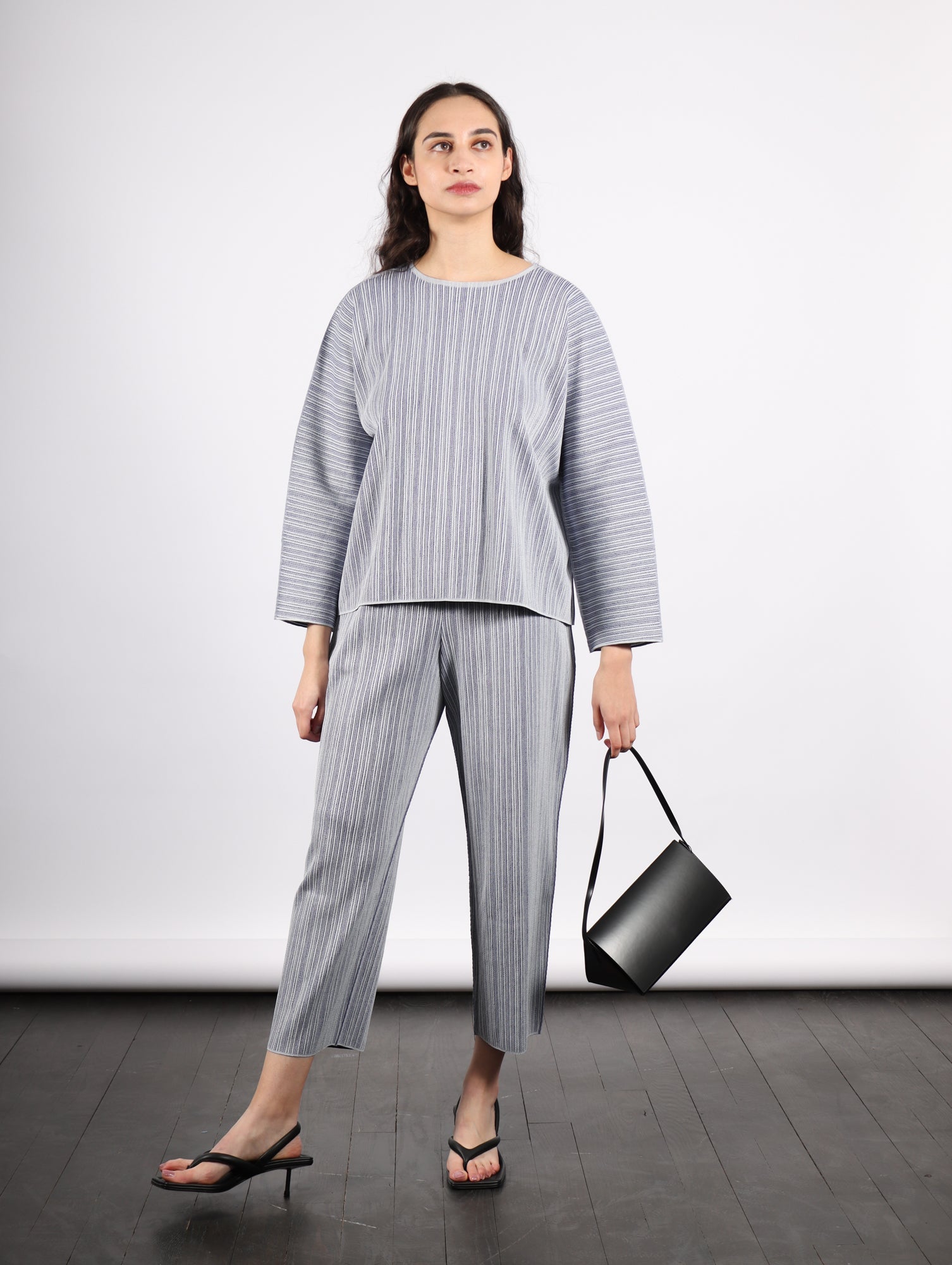 Pleats Please by Issey Miyake A-POC Shell Top - Blue