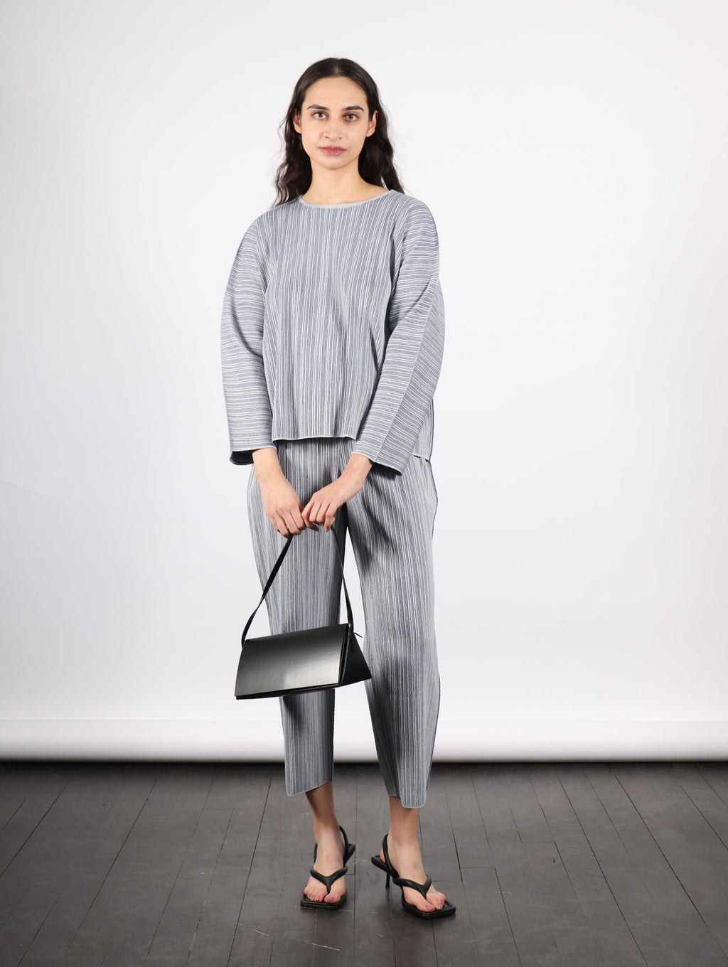 Pleats Please by Issey Miyake A-POC Shell Top - Blue