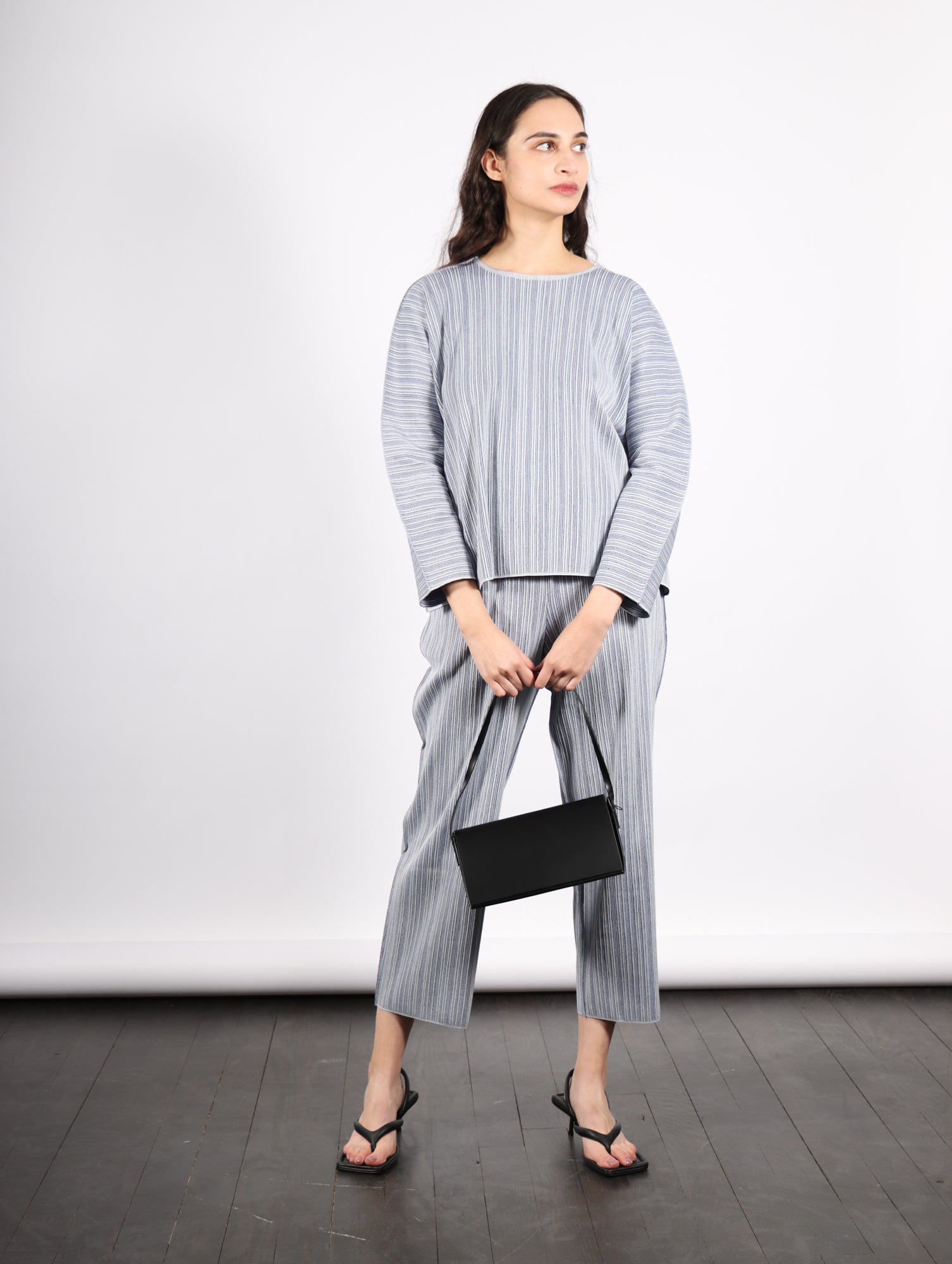 Pleats Please by Issey Miyake A-POC Shell Top - Blue