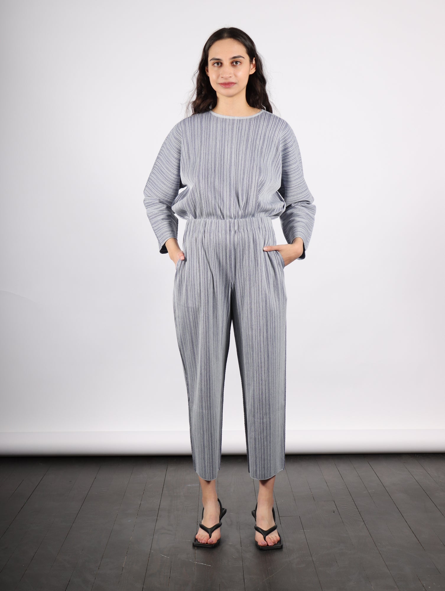 Pleats Please by Issey Miyake A-POC Shell Top - Blue