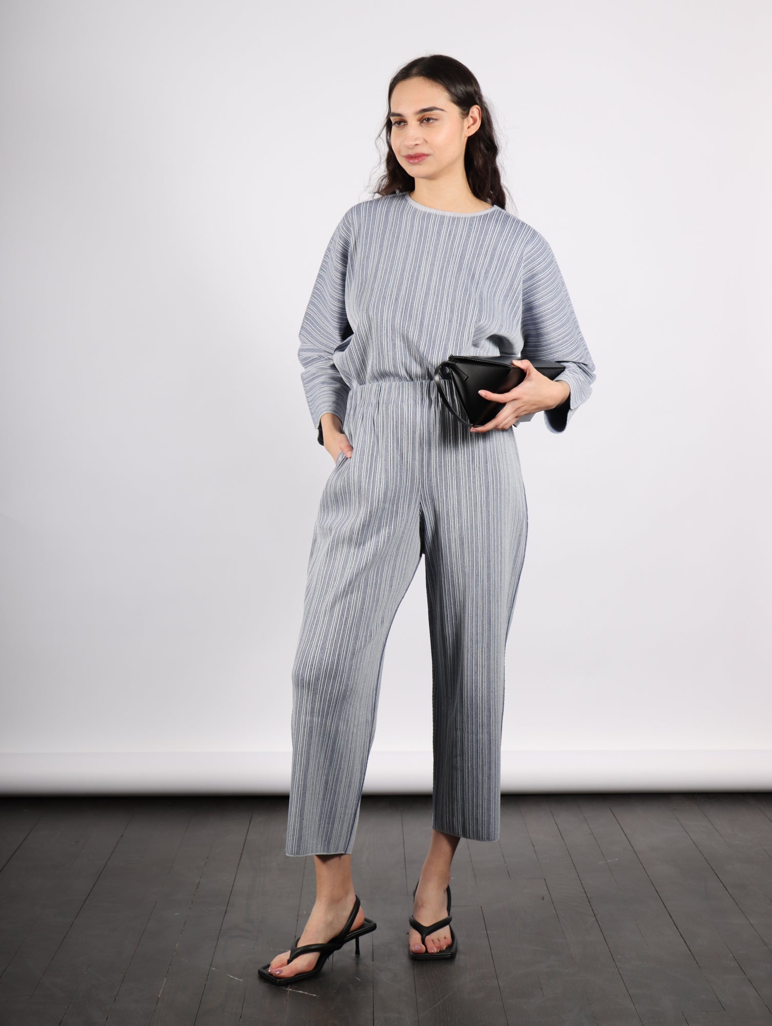 Pleats Please by Issey Miyake A-POC Shell Top - Blue