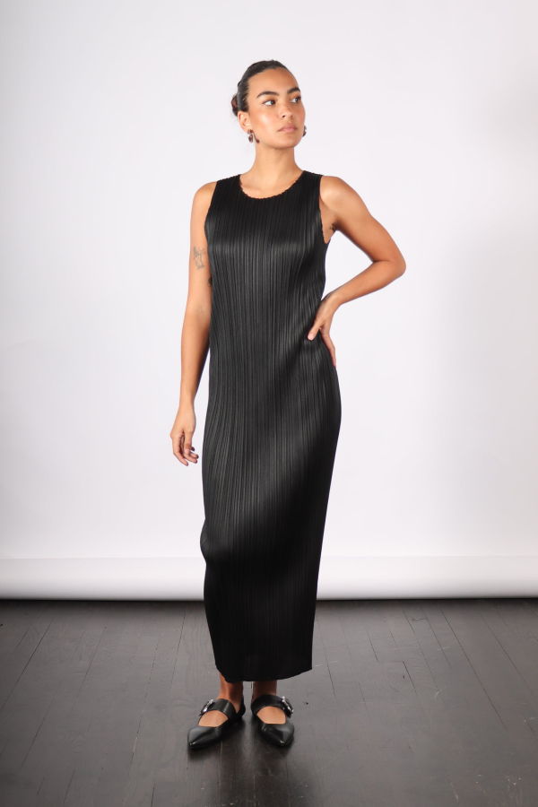 Pleats Please by Issey Miyake Basics Dress - Black