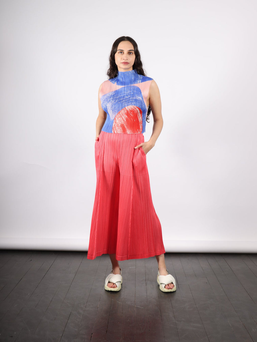 Pleats Please by Issey Miyake Thicker Bottoms 1 Pants - Coral Pink