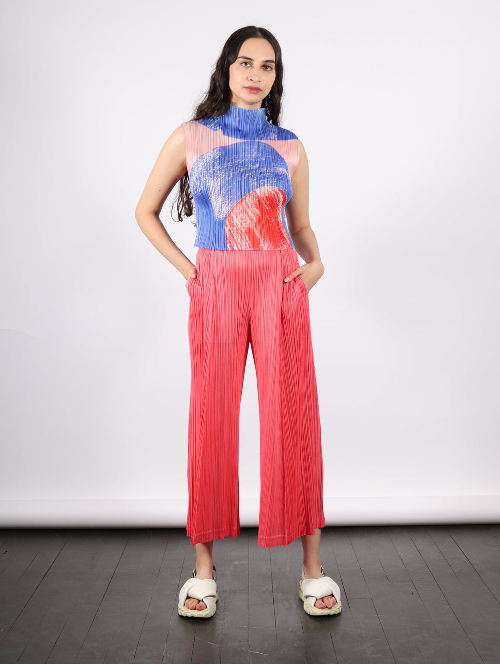 Pleats Please by Issey Miyake Thicker Bottoms 1 Pants - Coral Pink