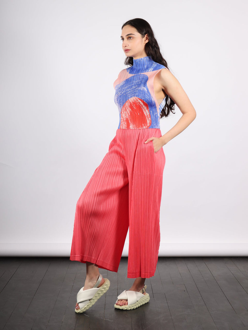 Pleats Please by Issey Miyake Thicker Bottoms 1 Pants - Coral Pink