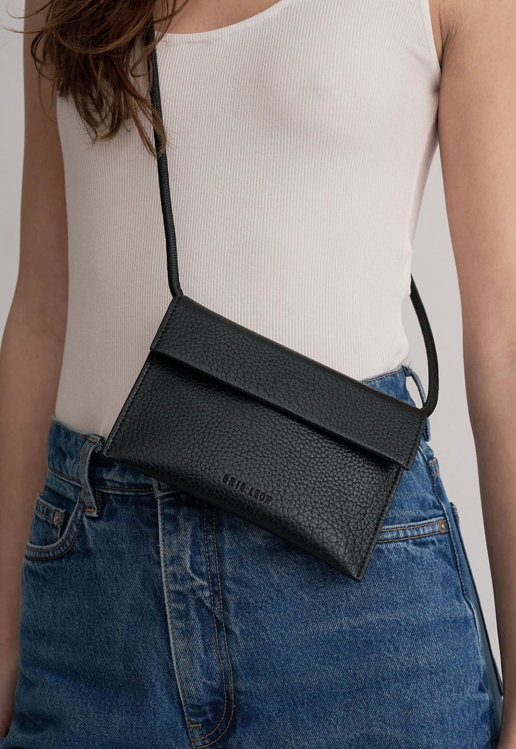 BRIE LEON Pocket Bag - Black Nappa