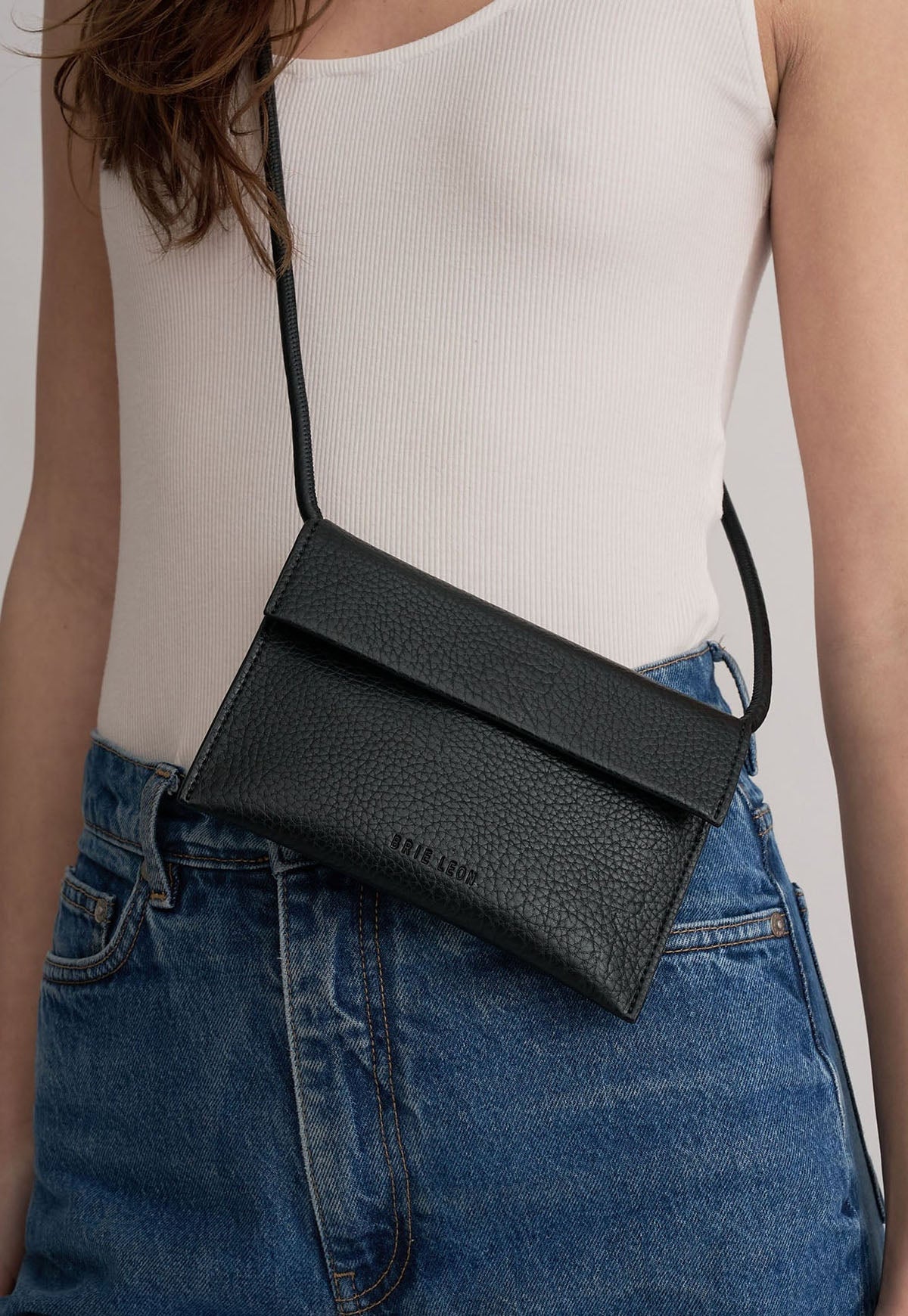 BRIE LEON Pocket Bag - Black Nappa
