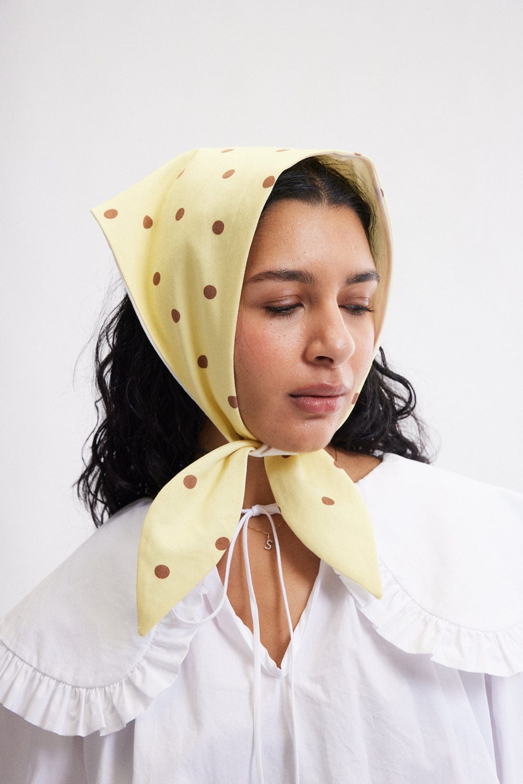Eliza Faulkner Polka Dot Headscarf