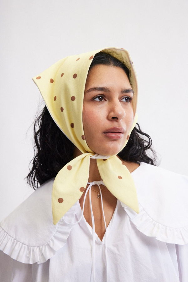 Eliza Faulkner Polka Dot Headscarf