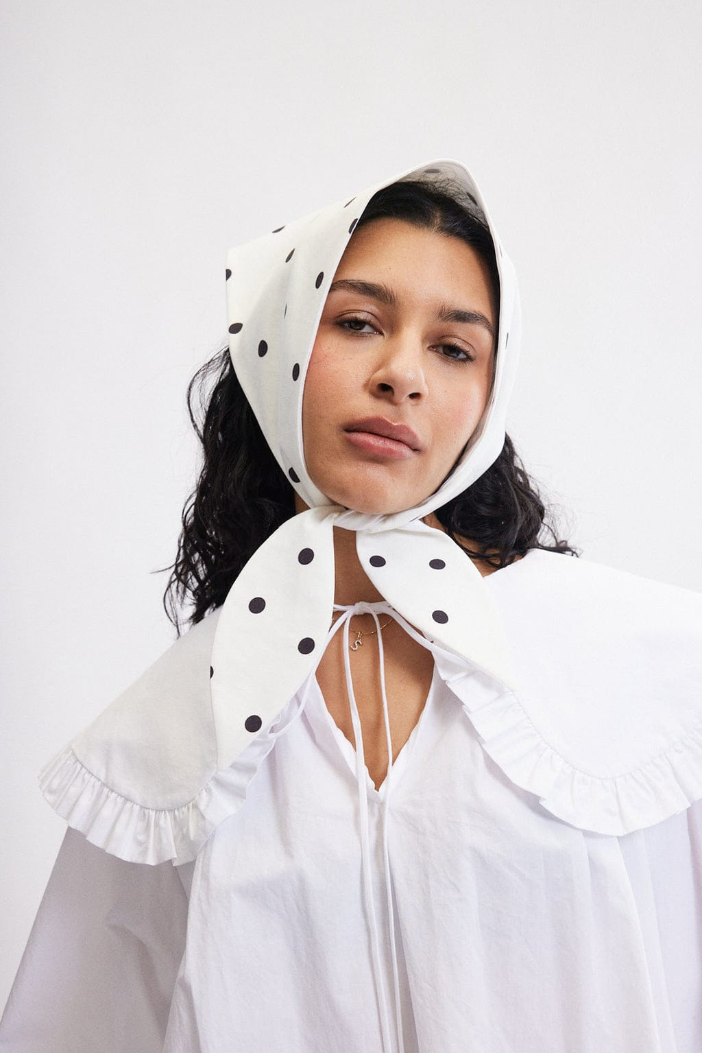 Eliza Faulkner Polka Dot Headscarf