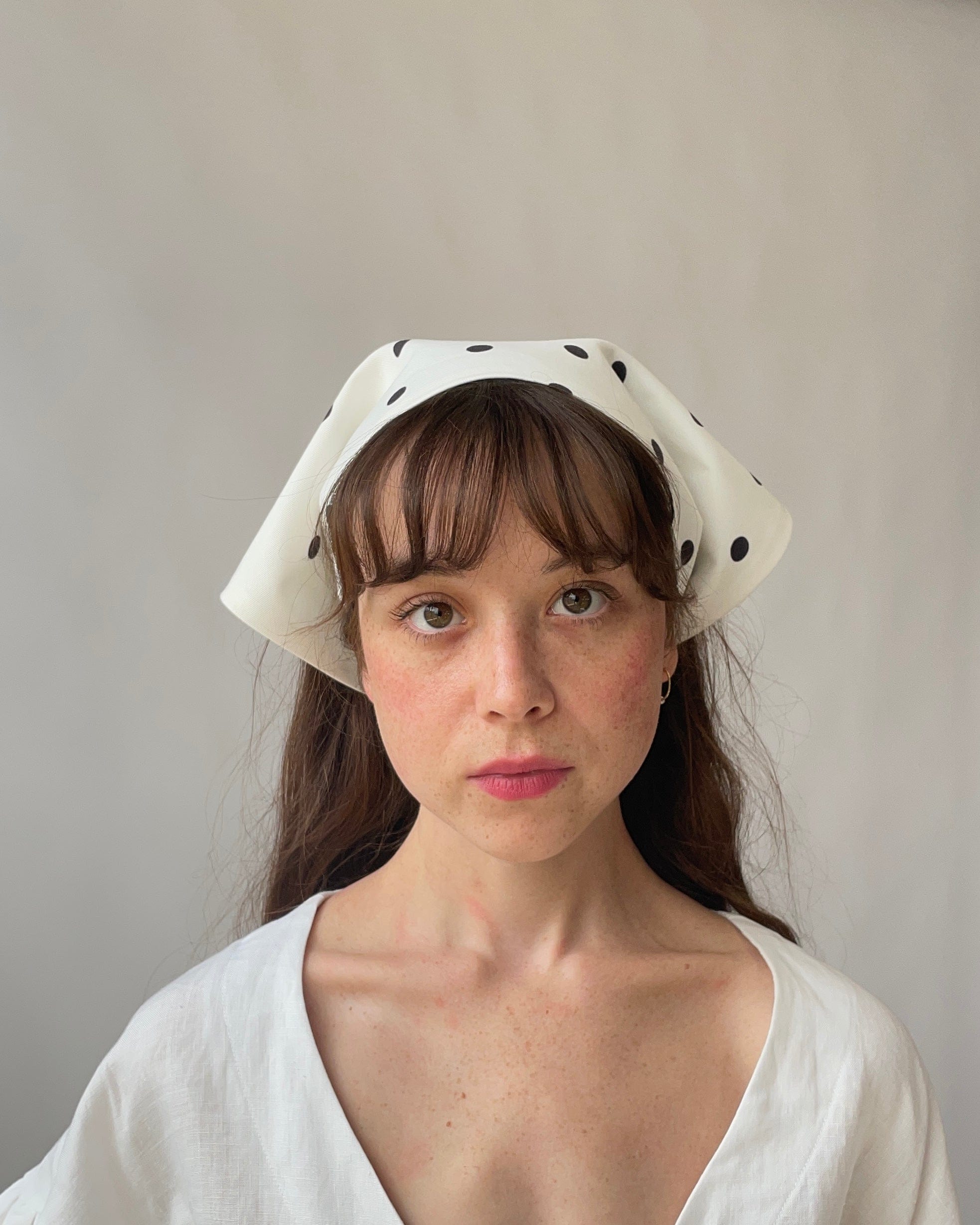 Eliza Faulkner Polka Dot Headscarf