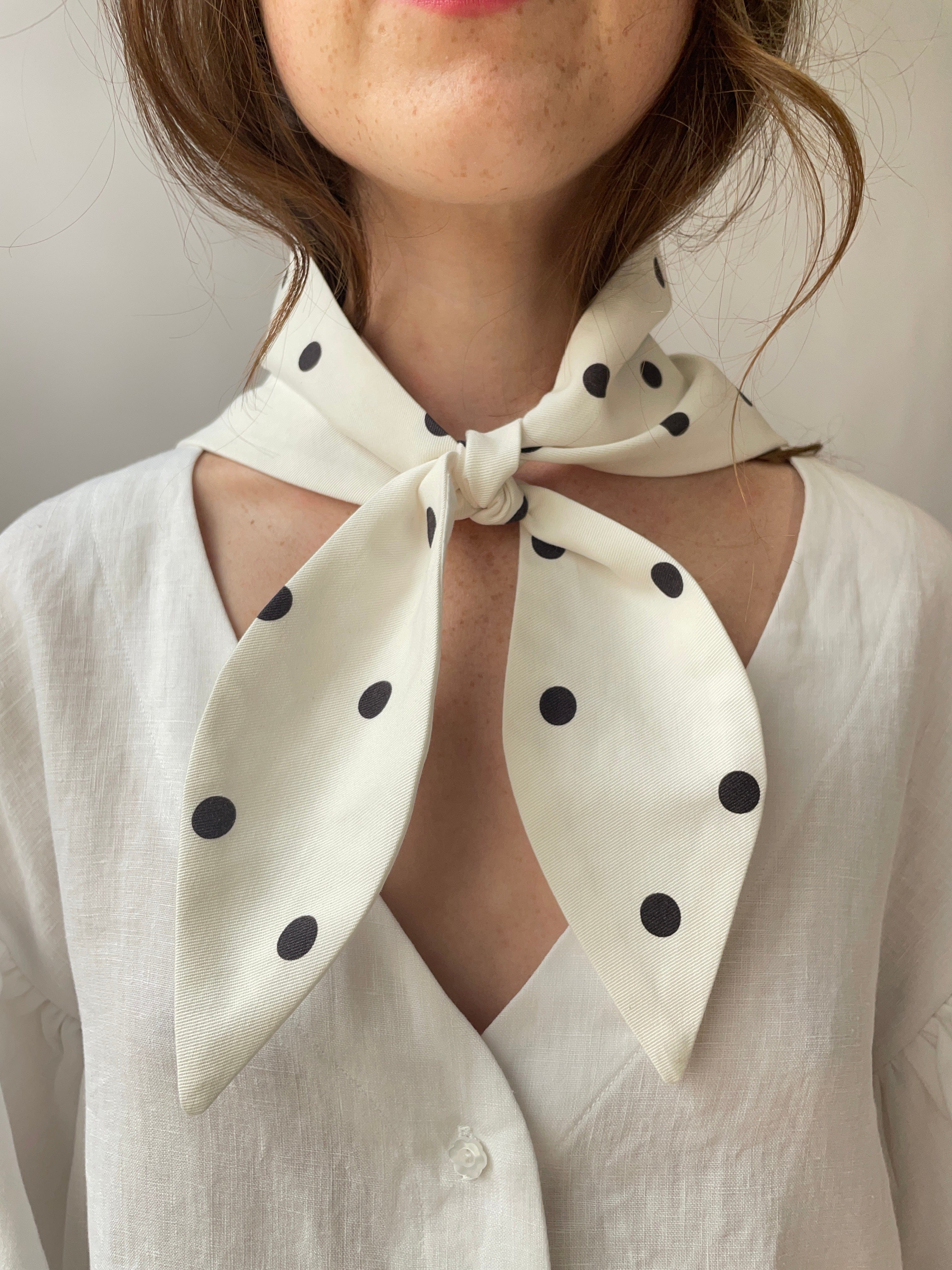Eliza Faulkner Polka Dot Headscarf